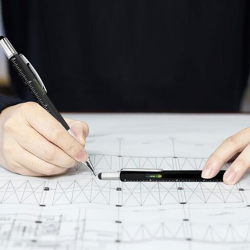 مجموعة اقلام متعددة الاستخدامات 6 في 1 مكونة من قطعتين للرجال مكونة من 2 قطعة، اداة فنية متعددة الاستخدامات ومفك براغي، هدايا عيد ميلاد للرجال والاب والجد والصديق، ادوات رائعة للكريسماس وعيد الاب in Kuwait