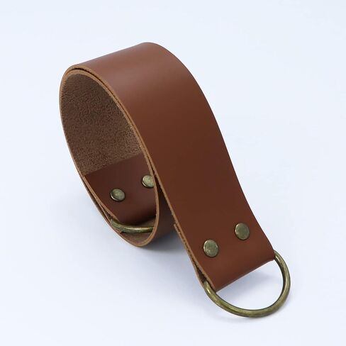 ستائر جلدية Tiebacks Vintage Tiebacks للستائر الخارجية سحب الظهر مع 2 خطاف معدني ستائر للمكتب وغرفة المعيشة وغرفة النوم 2 قطعة (عريض، بني داكن) in Saudi Arabia