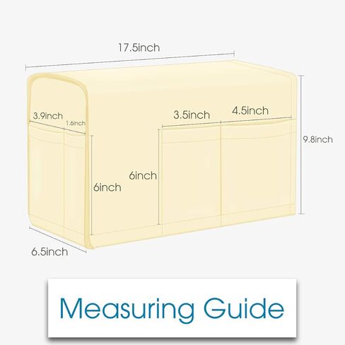 Joywell Linen Armrest Covers for Living Room Anti-Slip Sofa Arm Protector for Dogs, Cats, Pets Armchair Slipcover for Recliner with 4 Pockets for TV Remote Control, Phone, Set of 1, Classic Blue in Kuwait