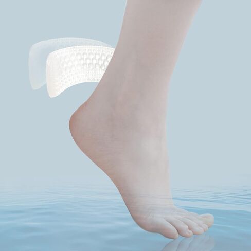 4 Pairs Heel Cushion Pads,Heel Grips for Ladies and Kids Shoes,Insoles for Shoes Too Big,Self Adhesive Heel Cushion Pads,Silicone Heel Protectors,High Heel Cushion Pads (Transparent) in Saudi Arabia
