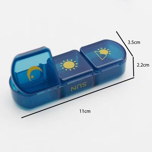 منظم حبوب الدواء الأسبوعي 3 مرات في اليوم، منظم حبوب فيتامين كبير للسفر 7 أيام 3 مرات في اليوم، صندوق حبوب منع الحمل اليومي، حاوية حبوب منع الحمل اليومية، منظم الأدوية لتكملة الأغطية الشفافة وزيوت السمك in Kuwait