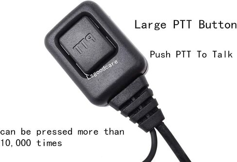 Lsgoodcare 2 Pin Ear-Clip Ear-Clip Ear-Hook Security سماعة أذن PTT وميكروفون متوافق مع Kenwood Two Way Radio TK3170 TK3173 TK3200 TK3201 جهاز اتصال لاسلكي، حزمة من 5 in Saudi Arabia