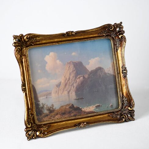 Funly mee Vintage 8x10 Picture Frame Antique Gold Photo Frame for Tabletop & Wall Mounted in Kuwait