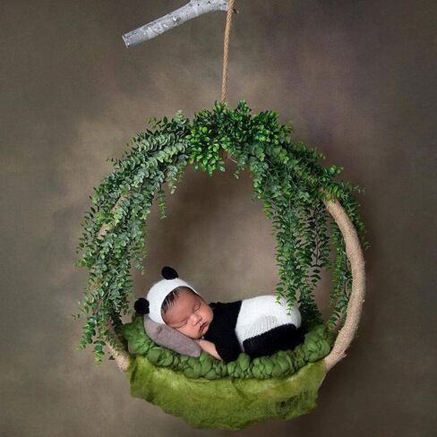 بي اكس يو ايه ان دبليو ملابس التصوير الفوتوغرافي لحديثي الولادة بتصميم باندا دب للاولاد والبنات من الكروشيه والتقاط الصور للرضع in Kuwait