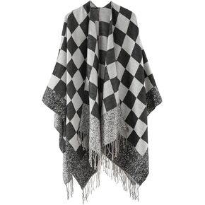 FINIZO Women's Shawl Wrap Ponchos Cape Cardigan Sweater Open Front for Gifts in Saudi Arabia