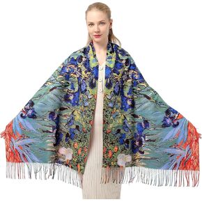 Cutewing Scarf Shawl Wraps for Women Pashmina Soft Cashmere Scarf Printed Large Blanket Scarf Warm for Fall Winter