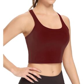 Nanomi Beauty Women Removable Padded Sports Bras Workout Running Yoga Tank Tops