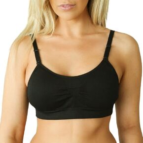 Scoopneck Seamless Bras for Women | Wireless Full Coverage Push Up Womens Sports Bra | Comfortable Everyday Bras