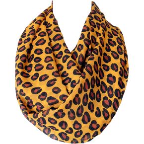 Etwoa Animal Skin Infinity Scarf Circle Loop Scarf