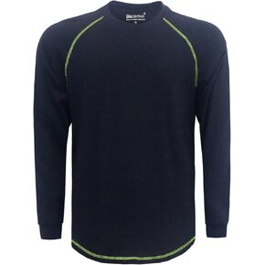 BOCOMAL FR Shirts for Summer 4oz EX Light Weight Flame Resistant Base Layer CAT1 Fire Retardant Crew Shirt