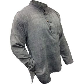 Shopoholic Fashion Plain Grandad Shirt in Saudi Arabia