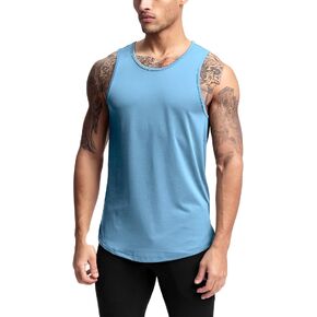 JIHUILAI 3 Pack Men's Athletic Quick Dry Workout Sport Muscle Tees Soft Bodybuilding Gym Jogging Tank Tops Sleeveless Shirts