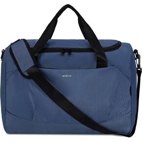 ECOHUB 18x14x8 For Spirit Airlines Personal Item Bag Foldable Travel Duffel Bag Travel Essentials Carry on Luggage Gym bag Weekender Overnight Bags Hospital Bags for Women and Men (Black)