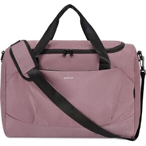 ECOHUB 18x14x8 For Spirit Airlines Personal Item Bag Foldable Travel Duffel Bag Travel Essentials Carry on Luggage Gym bag Weekender Overnight Bags Hospital Bags for Women and Men (Black)