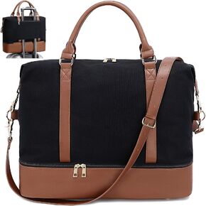 CAMTOP Weekender Travel Bag for Women Ladies Overnight Carry On Tote Duffel Bag with Luggage Sleeve and Shoes Compartment