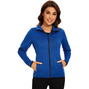 COZZYON Women Fleece Zip Up Jacket Light Sweater Jacket in Kuwait