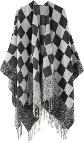 FINIZO Women's Shawl Wrap Ponchos Cape Cardigan Sweater Open Front for Gifts in Kuwait