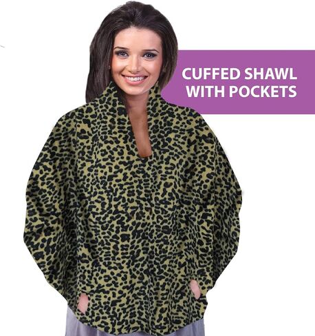 35 درجة أدناه شال بأساور مع جيوب، سترة صوفية طويلة مريحة وناعمة، لف شال منفضة صوفية in Kuwait