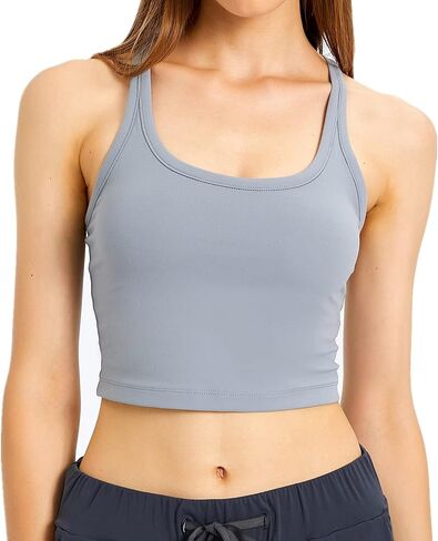 Nanomi Beauty Women Removable Padded Sports Bras Workout Running Yoga Tank Tops in Saudi Arabia