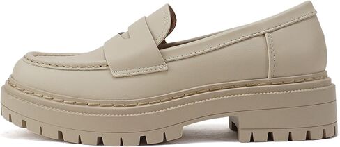 Soda “Eureka" ~ Women Slip On Platform Penny Loafer Lug Sole with Stitched Detail in Saudi Arabia