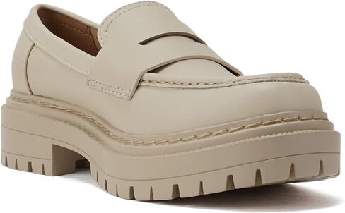 Soda “Eureka" ~ Women Slip On Platform Penny Loafer Lug Sole with Stitched Detail in Saudi Arabia
