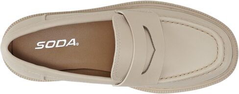 Soda “Eureka" ~ Women Slip On Platform Penny Loafer Lug Sole with Stitched Detail in Saudi Arabia