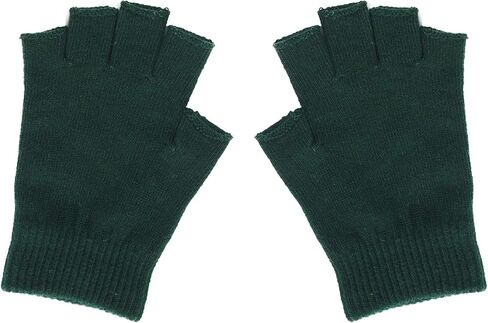 ZLYC Women Winter Fingerless Gloves Wool Knit Half Finger Stretch Glove in Saudi Arabia