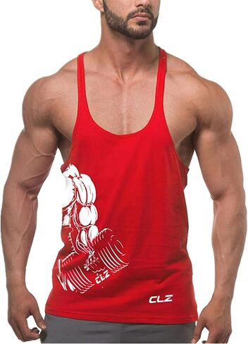 Cabeen Men's Workout Tank Top Stringer Muscle Gym Bodybuilding Sleeveless Shirt in Saudi Arabia