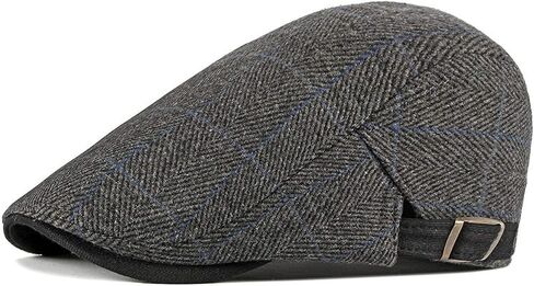 قبعة Soultopxin Newsboy للرجال، قبعة مسطحة من القطن Ivy Gatsby Newsboy قابلة للتعديل in Kuwait