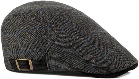 قبعة Soultopxin Newsboy للرجال، قبعة مسطحة من القطن Ivy Gatsby Newsboy قابلة للتعديل in Kuwait