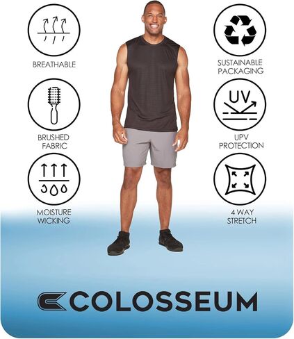 تي شيرت Colosseum Active للرجال بدون أكمام in Kuwait