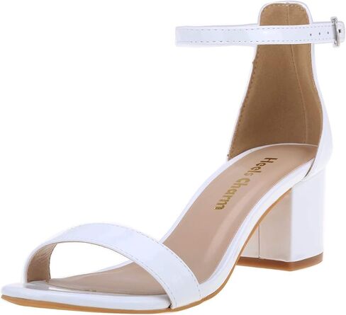 Women's Strappy Chunky Block Low Heeled Sandals 2 Inch Open Toe Sandal | Ankle Strap High Heel Dress Sandals Daily Work Party Wedding Shoes in Saudi Arabia