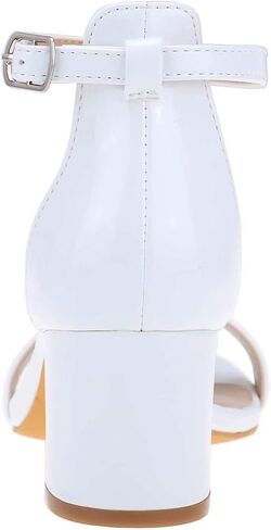 Women's Strappy Chunky Block Low Heeled Sandals 2 Inch Open Toe Sandal | Ankle Strap High Heel Dress Sandals Daily Work Party Wedding Shoes in Saudi Arabia