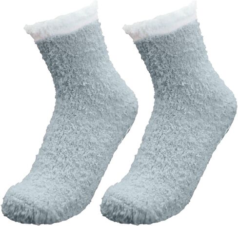 Dohia Womens Fuzzy Socks Fluffy Winter Warm Slipper Socks Slipper Sleep Soft Cabin Fleece Cosy Stocking Stocking Stuffers Christmas Slipper Gift Socks D2-ZSMRW in Saudi Arabia