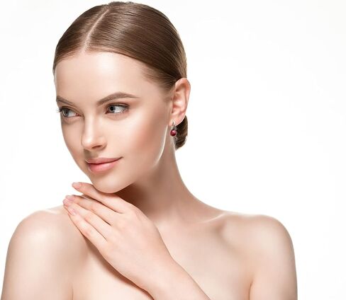 مجوهرات لوفا اللؤلؤ الزجاجي والهيماتيت الكريستالي على شكل تاج مشبك على أقراط خطافية لحفلات الزفاف، وحفلات الزفاف، والمناسبات الرسمية والأزياء in Kuwait