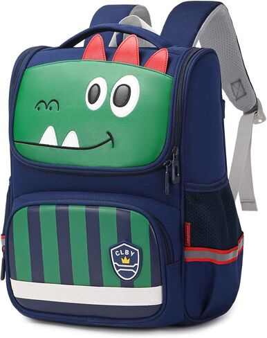 حقيبة ظهر للأطفال من ASKSKY للفتيات، حقيبة ظهر مدرسية برسوم كارتونية كاواي وحقيبة كتب مفتوحة واسعة لعمر 5-10 سنوات مع شريط عاكس، كيتي زرقاء in Kuwait