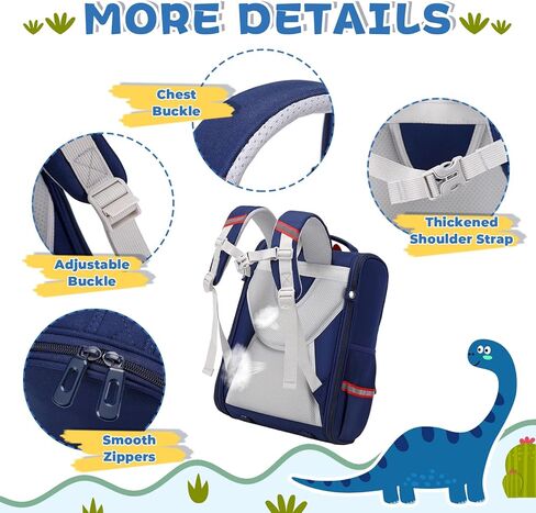 حقيبة ظهر للأطفال من ASKSKY للفتيات، حقيبة ظهر مدرسية برسوم كارتونية كاواي وحقيبة كتب مفتوحة واسعة لعمر 5-10 سنوات مع شريط عاكس، كيتي زرقاء in Kuwait