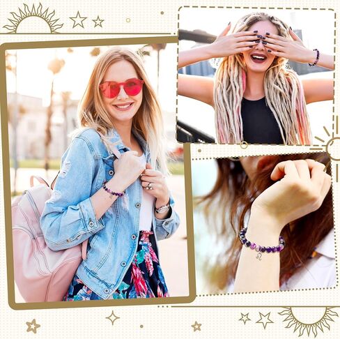 WATINC Constellation Zodiac Bracelets Leo Virgo Libra Sagittarius Scorpio Capricorn Aquarius Pisces Aries Taurus Gemini Cancer Birthday Gifts for Girls Women with Wish Card, Jewelry Charm for Sister Mom Bday in Saudi Arabia