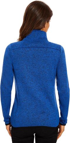 COZZYON Women Fleece Zip Up Jacket Light Sweater Jacket in Kuwait