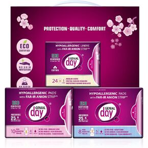 Hypoallergenic Heavy Flow Pads with FAR-IR Anion Strip, Super Absorbent, Breathable, Vegan and Eco-Certified, Ultra Thin with Wings, Count 72 (Heavy) in Saudi Arabia