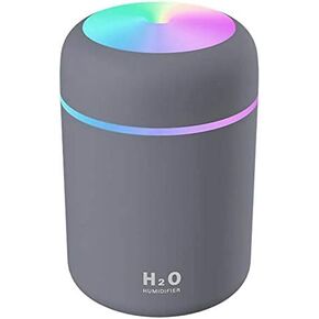 Kamon 500ml Essential Oil Diffuser, Remote Control Aroma Diffusers for Essential Oils, Ultrasonic Humidifier, Air Mist Aromatherapy Diffuser, 7 Color LED Lights, Waterless Auto-Off (Brown)