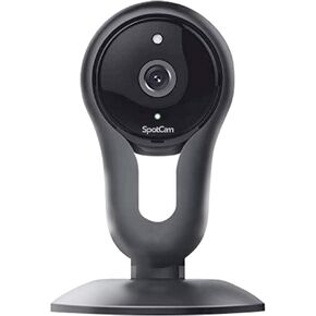 كاميرا مراقبة منزلية لاسلكية SpotCam Pano 2 بدقة 1080 بكسل، مستشعر صور بدقة 5 ميجابكسل، عرض بانورامي 180 درجة، تتبع التكبير الرقمي، اكتشاف السقوط، صفارة إنذار، تسجيل سحابي مستمر بدوام كامل مجانًا