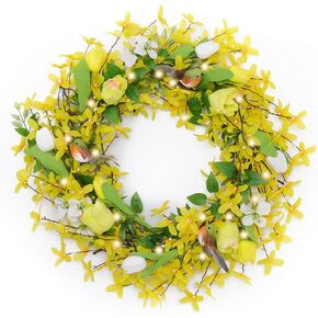 Valery Madelyn Spring Forsythia Wreath EG1112-0078 in Kuwait
