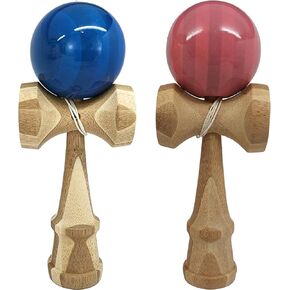 KENDAMA TOY CO. | 2 Pack | Competition Pro Kendama Full Size | Solid Wood Ball and Cup Coordination Toy | Pink and Blue Bundle in Saudi Arabia