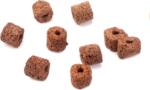 Crapuy 30 PCS Ceramic Aquatic Water Plants Fixed Ring Aquarium Plant Holder Cup Root Tabs Pot Ring Tool Cup Aquarium Accessories Decorative Fish Tank Pottery Grass Landscape 17×20mm/0.67"×0.79"(H×Dia) in Saudi Arabia