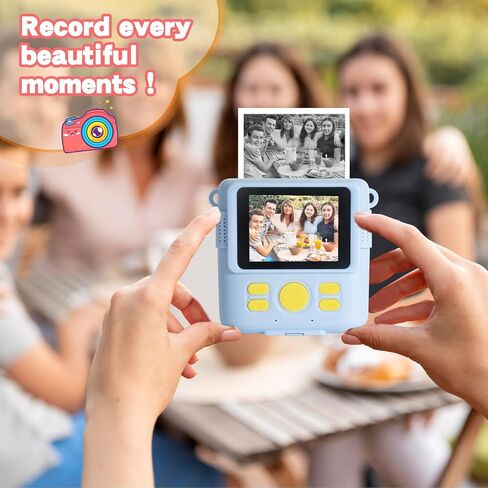 12 Rolls Instant Print Camera for Kids Refill Print Paper - Hikkon Thermal Print Paper Rolls Photo Print HD Printing for Most Kids Instant Camera - Paper Only(White-12) in Saudi Arabia