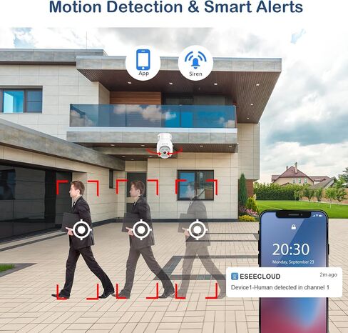 stoxtar 5MP PTZ Wireless Security Camera Outdoor with Spotlight, Auto Tracking, Color Night Vision, 2-Way Audio, Human Detection, IP66 Weatherproof, Remote Viewing in Saudi Arabia