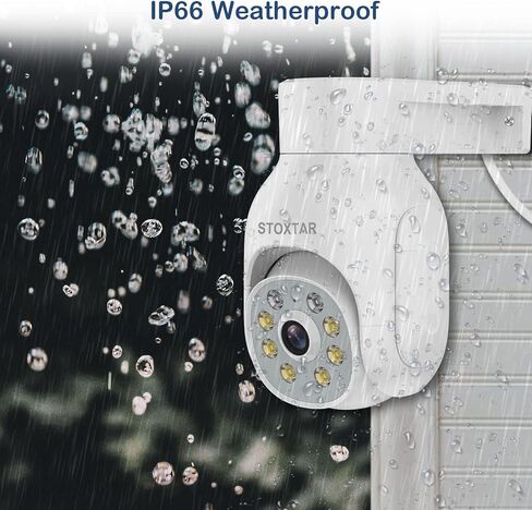 stoxtar 5MP PTZ Wireless Security Camera Outdoor with Spotlight, Auto Tracking, Color Night Vision, 2-Way Audio, Human Detection, IP66 Weatherproof, Remote Viewing in Saudi Arabia