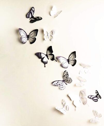 ملصقات جدارية ثلاثية الأبعاد قابلة للإزالة من Leoyoubei 72 قطعة من البولي فينيل كلوريد، 36 قطعة مع مغناطيس وشريط مزدوج الجوانب و36 قطعة دبوس لتزيين ستارة الغرفة، ديكور اعتيادي in Kuwait