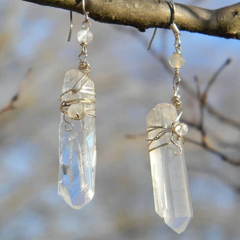 HAIOPS Clear Quartz Crystal Points Shards Natural Stones Irregular Shapes 0.44lb for Decor Crystal Healing in Kuwait